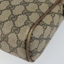 GUCCI GG Supreme Web Sherry Line Clutch Bag PVC Beige 27 004 998 Auth 150555-8