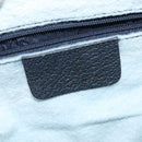 GUCCI GG Supreme Shoulder Bag PVC Navy Gold Auth 150556-19