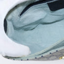 GUCCI GG Supreme Shoulder Bag PVC Navy Gold Auth 150556-21