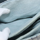 GUCCI GG Supreme Shoulder Bag PVC Navy Gold Auth 150556-22