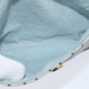 GUCCI GG Supreme Shoulder Bag PVC Navy Gold Auth 150556-23