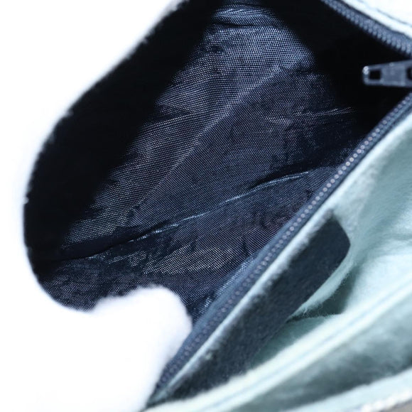 GUCCI GG Supreme Shoulder Bag PVC Navy Gold Auth 150556