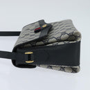 GUCCI GG Supreme Shoulder Bag PVC Navy Gold Auth 150556-3