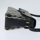 GUCCI GG Supreme Shoulder Bag PVC Navy Gold Auth 150556-4