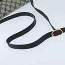 GUCCI GG Supreme Shoulder Bag PVC Navy Gold Auth 150556-7