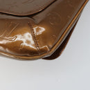 LOUIS VUITTON Monogram Vernis Thompson Street Bag Bronze M91124 LV Auth 150557-16