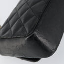 CHANEL Matelasse Chain Shoulder Bag Lamb Skin Black Gold CC Auth 150565-16