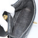 CHANEL Matelasse Chain Shoulder Bag Lamb Skin Black Gold CC Auth 150565-11