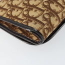 Christian Dior Trotter Canvas Shoulder Bag Beige Gold Auth 150566-13