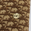 Christian Dior Trotter Canvas Shoulder Bag Beige Gold Auth 150566-16