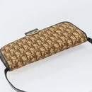Christian Dior Trotter Canvas Shoulder Bag Beige Gold Auth 150566-6