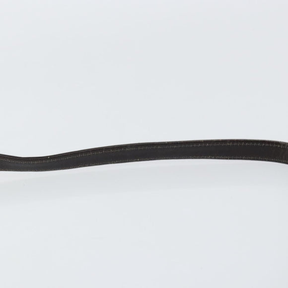 Christian Dior Trotter Canvas Shoulder Bag Beige Gold Auth 150566