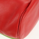 CELINE Shoulder Bag Leather Multicolor Gold Auth 150568-15