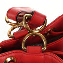 CELINE Shoulder Bag Leather Multicolor Gold Auth 150568-19