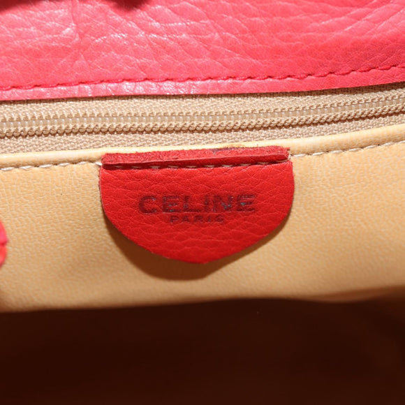 CELINE Shoulder Bag Leather Multicolor Gold Auth 150568