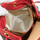 CELINE Shoulder Bag Leather Multicolor Gold Auth 150568-24