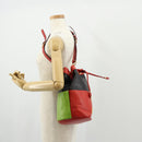 CELINE Shoulder Bag Leather Multicolor Gold Auth 150568-25