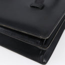 Christian Dior Hand Bag Leather Black Gold Auth 150570-11