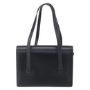 Christian Dior Hand Bag Leather Black Gold Auth 150570-3