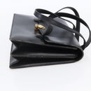 Christian Dior Hand Bag Leather Black Gold Auth 150570-5
