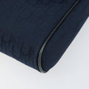 Christian Dior Trotter Canvas Shoulder Bag Navy Gold Auth 150571-10