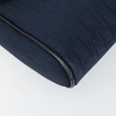 Christian Dior Trotter Canvas Shoulder Bag Navy Gold Auth 150571-11