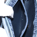Christian Dior Trotter Canvas Shoulder Bag Navy Gold Auth 150571-20