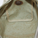 GUCCI GG Supreme Web Sherry Line Boston Bag PVC Beige Gold Auth 150574-20