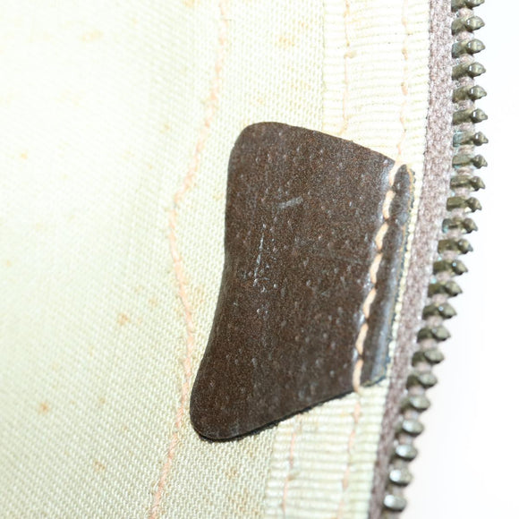 GUCCI GG Supreme Web Sherry Line Boston Bag PVC Beige Gold Auth 150574