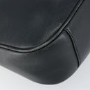 GUCCI Bamboo Hand Bag Leather Black Gold 001 3444 1638 Auth 150577-14