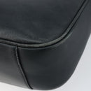 GUCCI Bamboo Hand Bag Leather Black Gold 001 3444 1638 Auth 150577-15