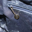 GUCCI Bamboo Hand Bag Leather Black Gold 001 3444 1638 Auth 150577-20