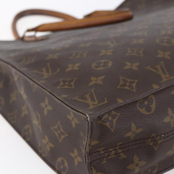 LOUIS VUITTON Monogram Sac Plat Hand Bag M51140 LV Auth 150580