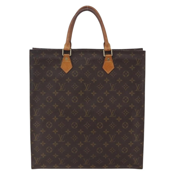 LOUIS VUITTON Monogram Sac Plat Hand Bag M51140 LV Auth 150580