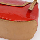 LOUIS VUITTON Monogram Vernis Biscayne Bay GM Bag Rouge M91287 LV Auth 150582-9
