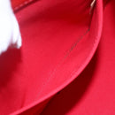 LOUIS VUITTON Monogram Vernis Biscayne Bay GM Bag Rouge M91287 LV Auth 150582-11