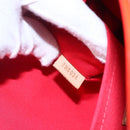 LOUIS VUITTON Monogram Vernis Biscayne Bay GM Bag Rouge M91287 LV Auth 150582-12