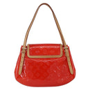 LOUIS VUITTON Monogram Vernis Biscayne Bay GM Bag Rouge M91287 LV Auth 150582-2