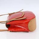 LOUIS VUITTON Monogram Vernis Biscayne Bay GM Bag Rouge M91287 LV Auth 150582-3