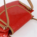 LOUIS VUITTON Monogram Vernis Biscayne Bay GM Bag Rouge M91287 LV Auth 150582-6