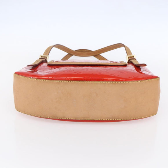 LOUIS VUITTON Monogram Vernis Biscayne Bay GM Bag Rouge M91287 LV Auth 150582