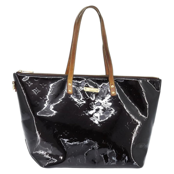 LOUIS VUITTON Monogram Vernis Bellevue GM Tote Bag Amarante M93589 Auth 150583
