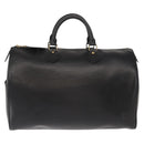 LOUIS VUITTON Epi Speedy 35 Hand Bag Black M42992 LV Auth 150584V-2