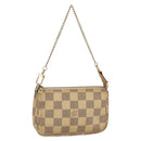 LOUIS VUITTON Damier Azur Mini Pochette Accessoires Pouch N63005 LV Auth 150585-1