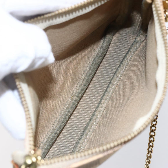 LOUIS VUITTON Damier Azur Mini Pochette Accessoires Pouch N63005 LV Auth 150585