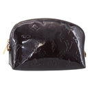 LOUIS VUITTON Vernis Pochette Cosmetic PM Pouch Amarante M91495 LV Auth 150586-1