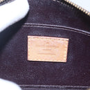 LOUIS VUITTON Vernis Pochette Cosmetic PM Pouch Amarante M91495 LV Auth 150586-9