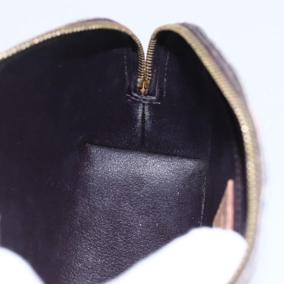 LOUIS VUITTON Vernis Pochette Cosmetic PM Pouch Amarante M91495 LV Auth 150586