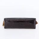LOUIS VUITTON Vernis Pochette Cosmetic PM Pouch Amarante M91495 LV Auth 150586-6