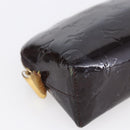 LOUIS VUITTON Vernis Pochette Cosmetic PM Pouch Amarante M91495 LV Auth 150586-14